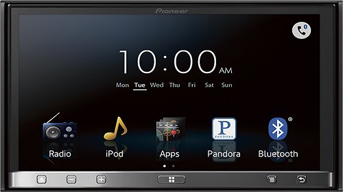  Pioneer - AppRadio 3 - 7&quot; - CD/DVD - Built-In Bluetooth - In-Dash Receiver - Black/Silver