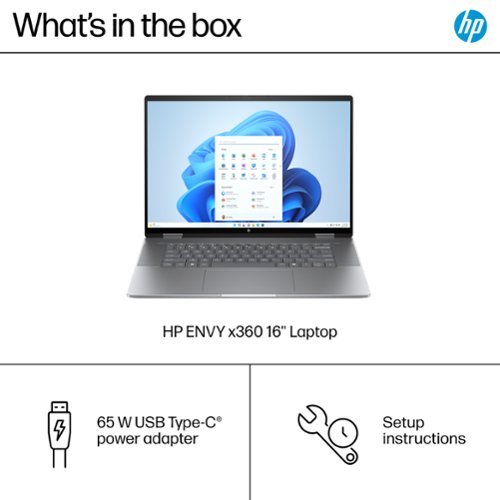 HP Envy 2-in-1 16 2K Touch-Screen Laptop - AMD Ryzen 7 - 16GB Memory - 1TB SSD - Meteor Silver GLOBAL SHIPPING