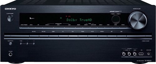 Onkyo - 665W 7.2-Ch. Network-Ready 4K Ultra HD and 3D Pass-Through A/V Home Theater Receiver - Black