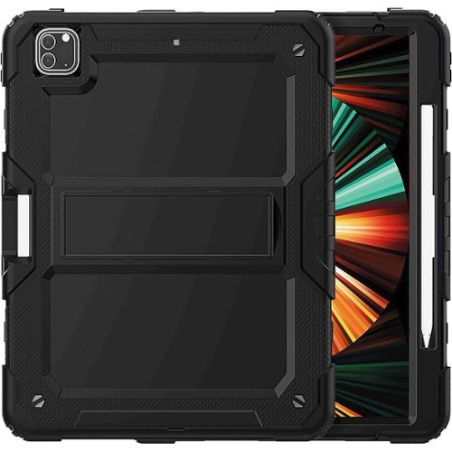 SaharaCase Defence Series Case for Apple iPad Pro 12.9 (4th, 5th, and 6th Gen 2020-2022) - Black GLOBAL SHIPPING