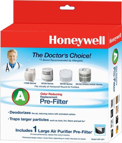  Carbon Prefilter for Most Honeywell Round, QuietCare and SilentComfort Air Purifiers - Black
