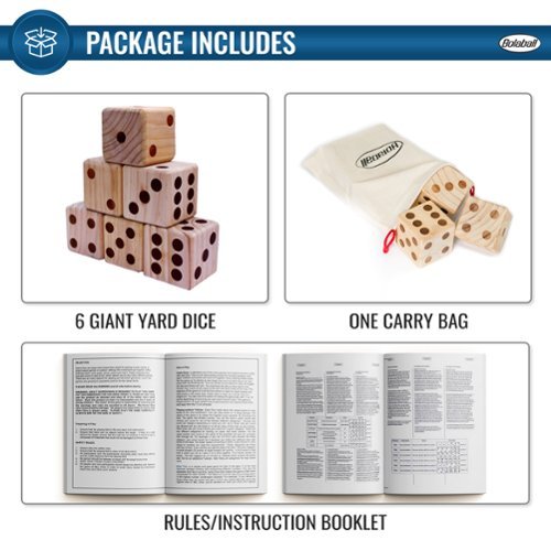 Bolaball : Giant Wooden Dice Set With Carry Bag, Outdoor & Indoor, Ages 13+ WORLDWIDE DELIVERY
