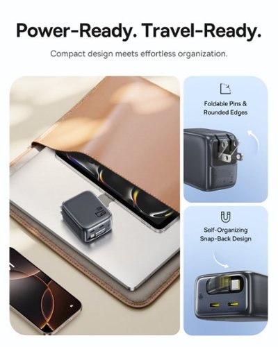 Baseus Enercore with Single Retractable USB-C Cable Charger 67W - black BUY ONLINE