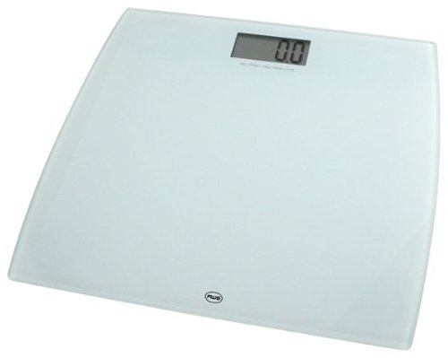  American Weigh Scales - Low-Profile Digital Bathroom Scale - White