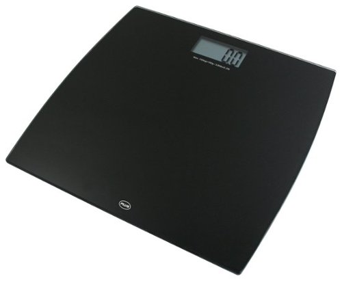  American Weigh Scales - Low-Profile Digital Bathroom Scale - Black