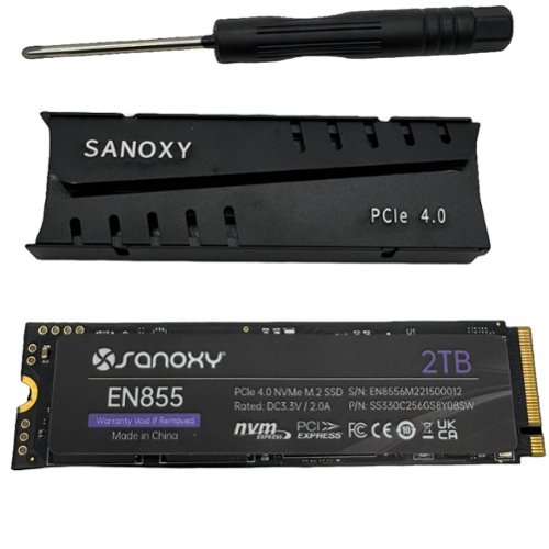 Sanoxy 2TB NVMe M.2 SSD – PCIe Gen4 x4 High Performance Solid
