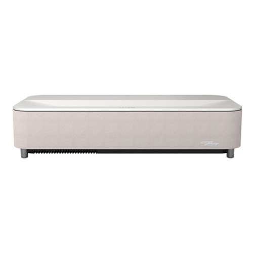 Epson - Lifestudio Grand Plus 4K UST Laser Projector, 4,000 Lumens of Color and Brightness, Sound by Bose, 3LCD, HDR - White-Front_Standard 
