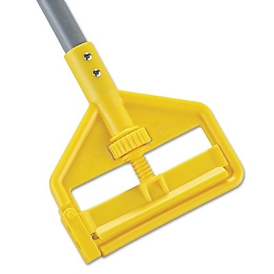 RubberMaid - 54" Fiberglass Wet Mop Handle, (FGH145000000) - Gray/Yellow