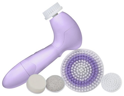  Spa Sonic - Skin Care System Face and Body Polisher 7-Piece Professional Kit - Lavender