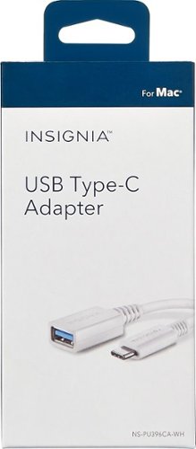 Insignia™ USB Type-C-to-A Adapter - White WORLDWIDE DELIVERY