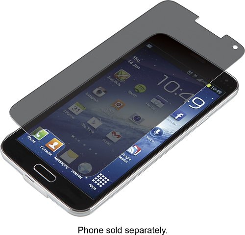  ZAGG - InvisibleShield Privacy GLASS Screen Protector for Samsung Galaxy S 5 Cell Phones - Clear