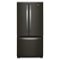 Whirlpool - 22 cu. ft. French Door Refrigerator with Humidity-Controlled Crispers - Black Stainless Steel-Front_Standard