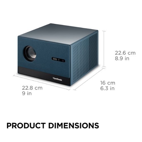 ViewSonic LX60HD 1080P Portable Projector with Built-in Google TV and Netflix - Black SHOP ONLINE