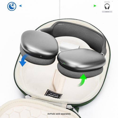 SaharaCase Travel Carry Case for Apple Airpods Max - Cactus Green GLOBAL SHIPPING