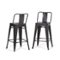 Simpli Home - Rayne Metal Counter Height Stool (Set of 2) - Gray-Front_Standard