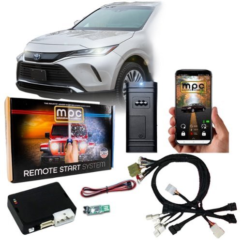 MPC - Smartphone or OEM Activated Remote Start Kit For 2021-2023 Toyota Venza - Black-Front_Standard 