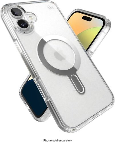 Speck Presidio Perfect Clear ClickLock Case with MagSafe for Apple iPhone 16 Plus - Clear/Chrome BUY IN SINGAPORE