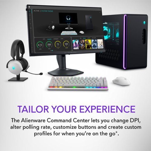 Alienware Pro Wireless Optical Gaming Ambidextrous Mouse - Wired - Lunar Light HOW TO BUY