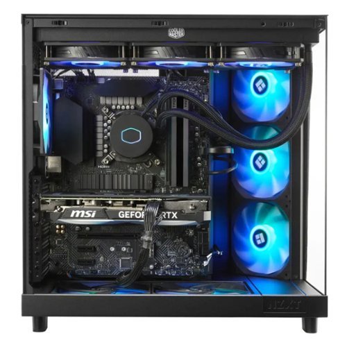 TECHWHIZ - Edge Gaming PC - AMD Ryzen 9 9950X3D – AMD RADEON RX 9070 XT – 64 GB DDR5 – 2 TB NVMe SSD – Windows 11 Pro – AI Ready - Black-Front_Standard 