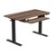 HUANUO - Adjustable Standing Desk with Keyboard Tray - 48″ x 24″ - Walnut-Front_Standard