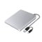Topteng - 6X Slot-In External Blu-ray Burner - USB 3.0 BD/DVD/CD RW Writer, True Blu-ray Support, Plug & Play for PC & Mac - Silver-Front_Standard