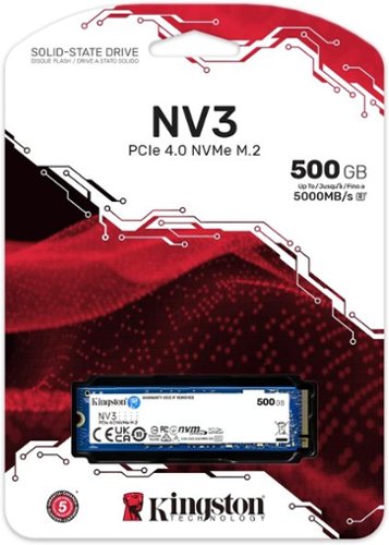 Kingston NV3 M.2 2280 500GB PCIe 4.0 x4 NVMe Internal Solid State