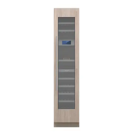 Front. Thermador - Freedom Collection 65-Bottle 3-Zone Smart Built-in Wine Preservation Column with Presenter - Custom Panel Ready.