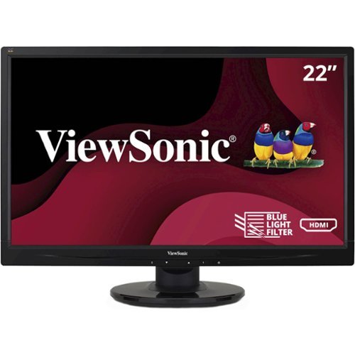ViewSonic - VA2246MH-LED 22 Inch Full HD 1080p - Black-Front_Standard 