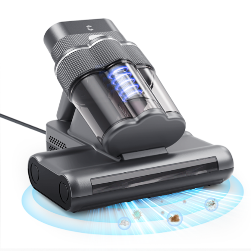 Easyera - Mattress Bed Vacuum Cleaner with UV-C & 140℉ Hot Air, 20Kpa Suction, 500W Handheld Vacuums for Dust & Pet Hair - Gray-Front_Standard 