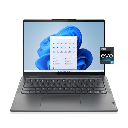  Lenovo - Yoga 7i 14&quot; 2.2K Touch 2-in-1 Laptop - Intel Evo Platform - Core i5-1235U - 8GB Memory - 512GB SSD - Storm Grey