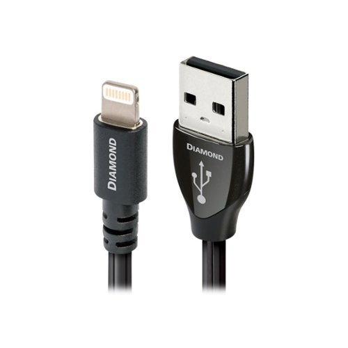 AudioQuest - Diamond 5' USB Type A-to-Lightning Charge-and-Sync Cable - Black