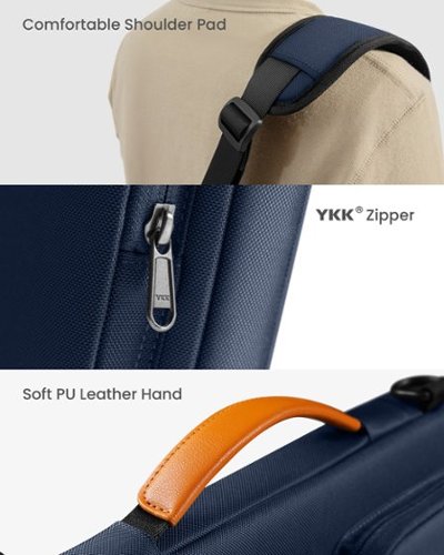 tomtoc Defender-A42 Recycled Laptop Shoulder Bag for 14 Inch MacBook Pro M4/M3/M2/M1 Pro/Max 2024-2021, 13.8 Surface Laptop 7 - Dark Blue SHOP ONLINE