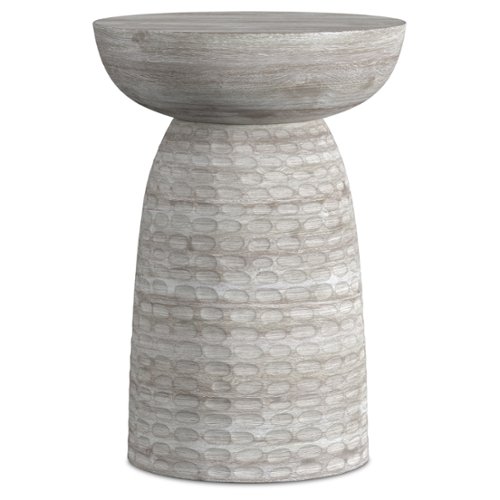 Simpli Home - Boyd Wooden Accent Table - White Wash-Front_Standard 