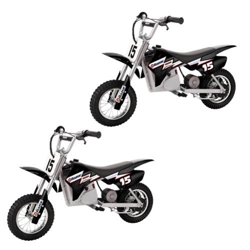 Razor - MX400 Rocket 24V Electric Toy Motocross Dirt Bike (2 Pack) - Black-Front_Standard 