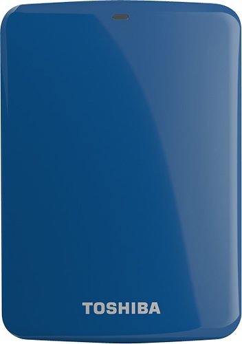  Toshiba - Canvio Connect 500GB External USB 3.0/2.0 Portable Hard Drive - Blue