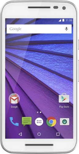  Motorola - Moto G (3rd Generation) 4G with 8GB Memory Cell Phone (Unlocked) - White