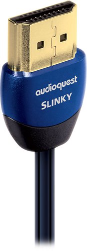  AudioQuest - Slinky 6'7&quot; 4K Ultra HD HDMI Cable - Blue/Black