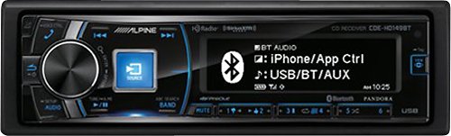  Alpine - CD - Built-In Bluetooth - Built-In HD Radio - Apple® iPod®-Ready - In-Dash Receiver - Black