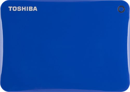  Toshiba - Canvio Connect II 1TB External USB 3.0/2.0 Portable Hard Drive - Blue