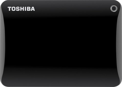  Toshiba - Canvio Connect II 3TB External USB 3.0/2.0 Portable Hard Drive - Black