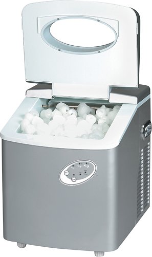 SPT - 15" 35-Lb. Freestanding Icemaker - Platinum-Angle_Standard 