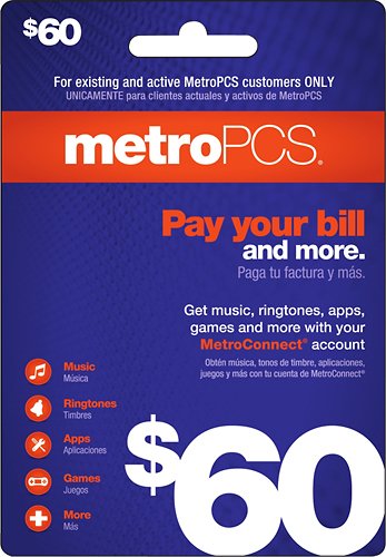  MetroPCS - $60 Pay Your Bill Wireless Card - Purple