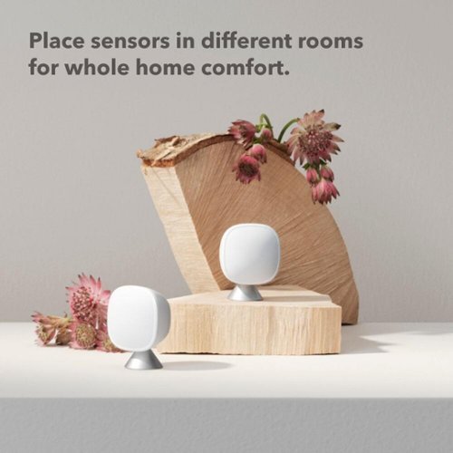 ecobee SmartSensor 2-Pack - Temperature & Occupancy Detection, Comfort, Security, Energy Savings - White SHOP ONLINE