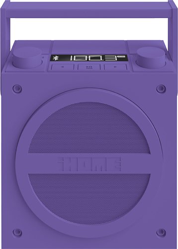  iHome - Wireless Boombox with FM Radio - Purple