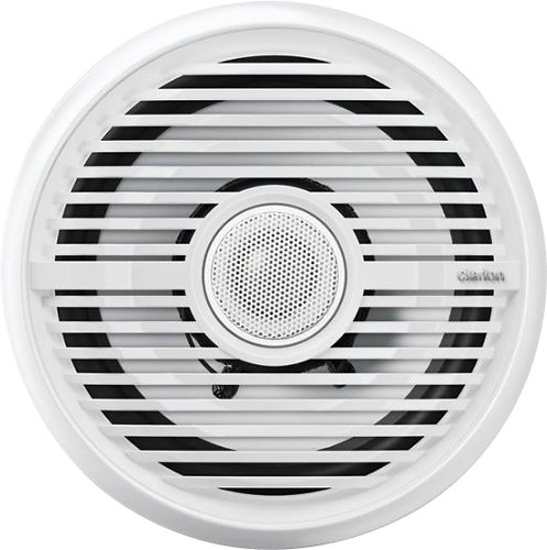 Clarion - 7" 2-Way Coaxial Marine Speakers with Mica-Injected Polypropylene Cones (Pair) - White-Front_Standard 