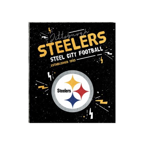 Logo Brands - Pittsburgh Steelers 60" x 70" Plush Throw Blanket - Multicolor-Front_Standard 