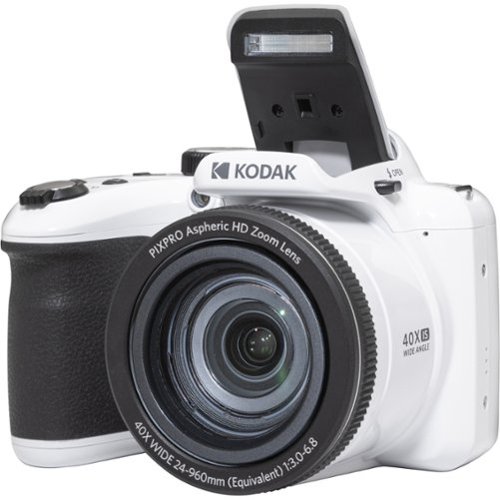 Kodak - PIXPRO AZ405 20.7 Megapixel Compact Camera - White-Front_Standard 
