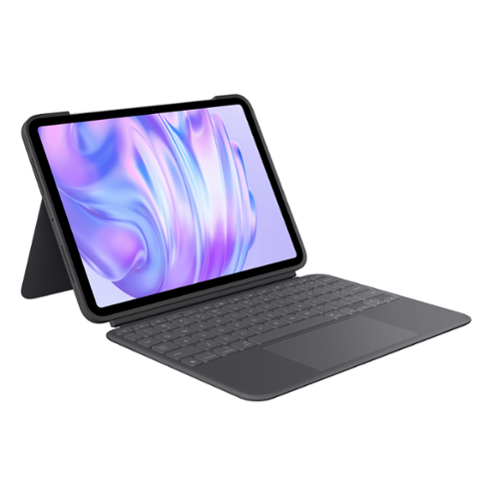 Logitech - Combo Touch for iPad Pro 11-inch (Latest Model)(M4 & M5) Keyboard Case with Detachable Keyboard and Trackpad - Graphite-Front_Standard