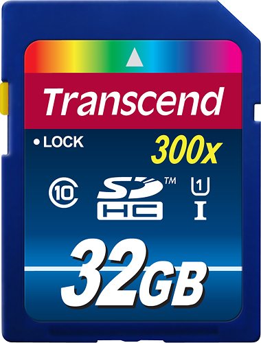  Transcend - 32GB SDHC Class 10 UHS-I Memory Card