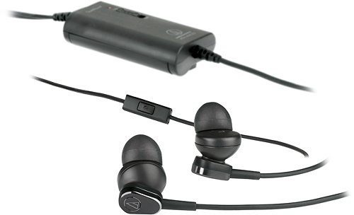  Audio-Technica - QuietPoint In-Ear Headphones - Black